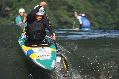 A dupla Charles Corrêa e Anderson Oliveira chegou em 13º lugar no C2 e 'Pepe' em 25º no K1 na Copa do Mundo na Eslovênia / Foto: Divulgação / CBCa